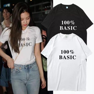 &lt;พร้อมส่ง&gt; Jennie Blackpink เสื้อสกรีน 100% Basic- Kpop Tshirt (S - 2XL)