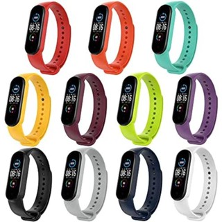 สายนาฬิกาข้อมือซิลิโคน สําหรับ Xiaomi mi band 7 6 5 Miband 7 pulsera correa mi band 6 5