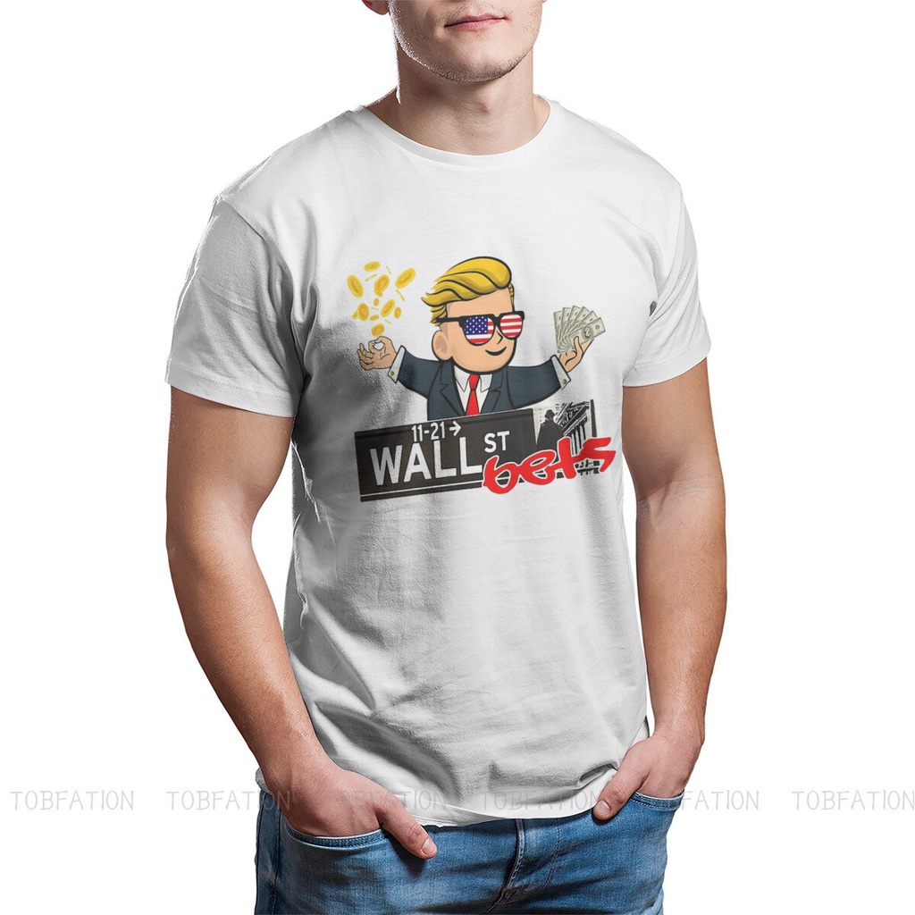 2023คอลูกเรือเสื้อยืด พิมพ์ลาย Bitcoin Investing Blockchain Wallstreetbets Wsb The Gamestop Stonks ส