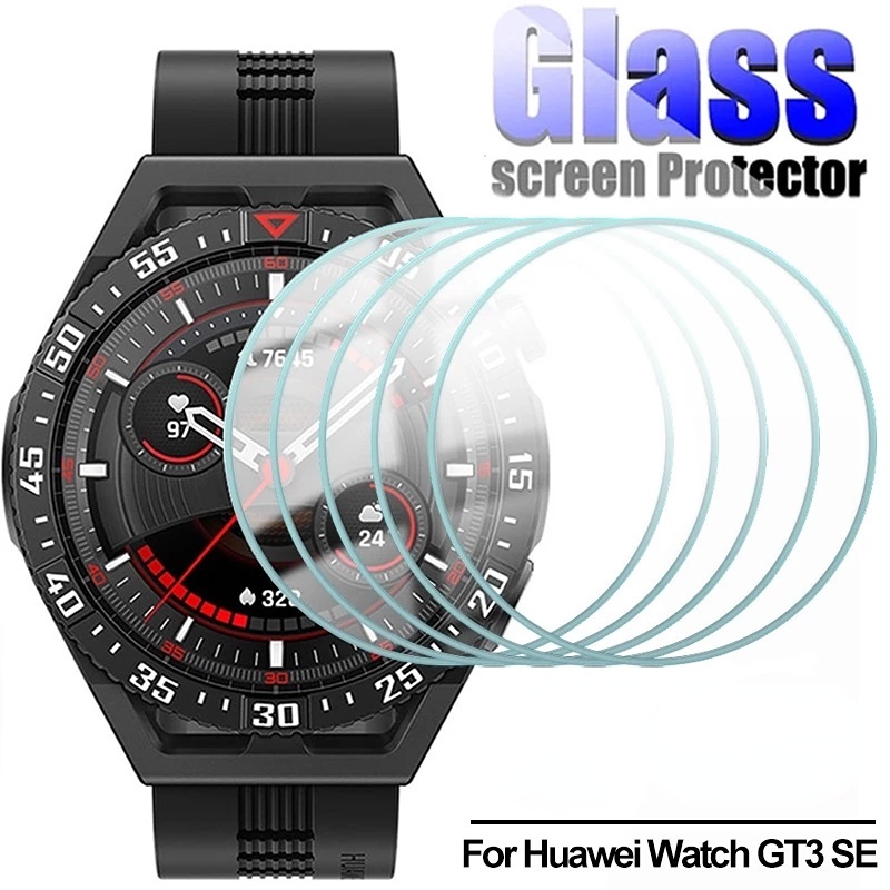 ฟิล์มกระจกนิรภัยกันรอยหน้าจอ HD แบบใส กันรอยขีดข่วน สําหรับ Huawei Watch GT3 SE 1 ชิ้น