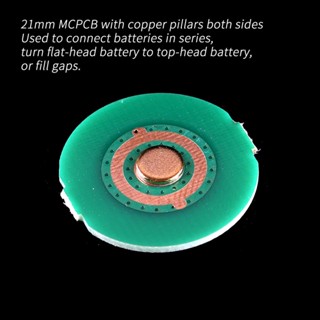 บอร์ด PCB 21 มม. สําหรับเชื่อมต่อซีรีส์ เชื่อมต่อแบตเตอรี่ 21700 สองหัวแบนในซีรีส์ เพิ่มความยาวเพื่อเติมช่องว่าง