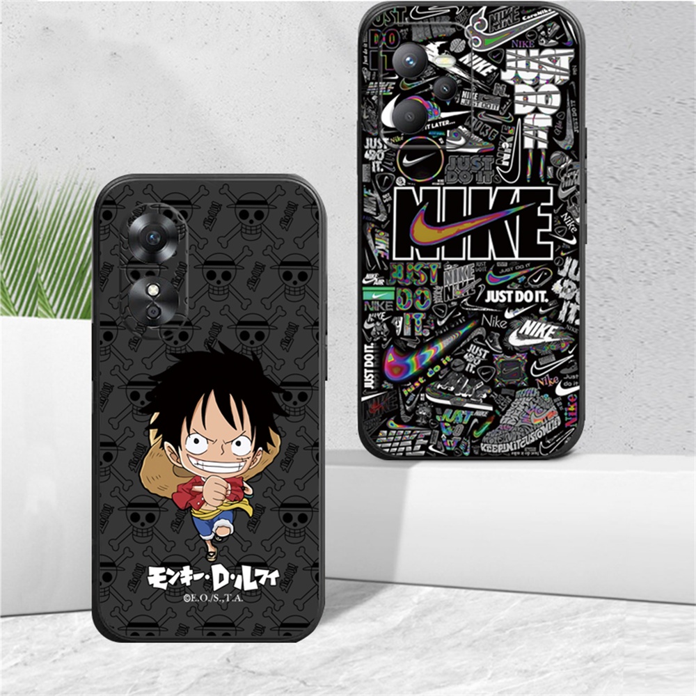 Hostr เคสโทรศัพท์ซิลิโคน แบบนิ่ม ลายฉลาก One Piece สําหรับ OPPO A18 A38 A58 4G A78 4G A17 A57 2022 A15 A16 A16K A54 A53 A12 A5S A7 A3S A11k A31 A52 A92 A94 A93 A37 F9 A1K