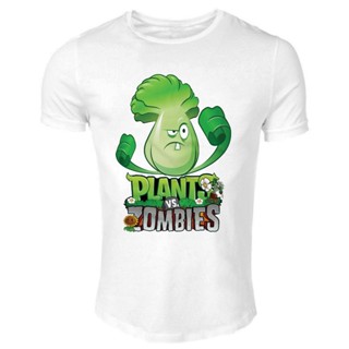 [S-5XL] เสื้อยืดผ้าฝ้าย 100% พิมพ์ลาย Plants Vs Zombies 002 คุณภาพสูง สําหรับผู้ชาย ทุกเพศ_02