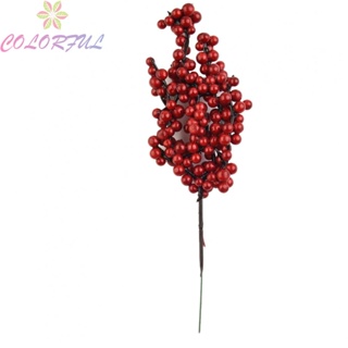 【COLORFUL】Home Party Berry Branch Simulated Christmas Home Decors Christmas Party Decor