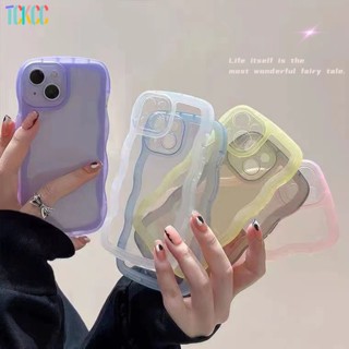 เคสโทรศัพท์มือถือแบบนิ่ม ใส กันกระแทก ลายคลื่นหยิกน่ารัก สําหรับ Redmi Note 12 Pro Speed K60 K50 Pro K60e 12C K40S