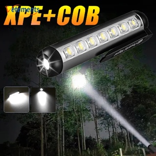 ไฟฉาย LED แบบคลิปหนีบ ปรับได้หลายโหมด / ไฟฉายด้านข้าง COB รูปทรงปากกา ขนาดเล็ก / ไฟฉายขนาดเล็ก ตั้งแคมป์กลางคืน ผจญภัย ชาร์จ USB