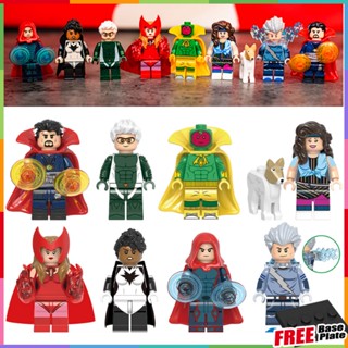 Scarlet Witch Minifigures Vision Quicksilver Doctor Strange Wiccan Marvel Agnes มินิฟิกเกอร์ของเล่นของขวัญวันเกิด