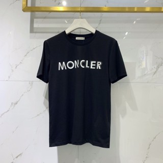 M0ncler เสื้อยืดคอกลม แขนสั้น พิมพ์ลายตัวอักษร แฟชั่นสําหรับผู้ชาย 2022