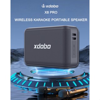 Xdobo X8 Pro ลําโพงคาราโอเกะ บลูทูธ พร้อมไมโครโฟนไร้สาย เอาท์พุต 120W IPX5 กันน้ํา 15 ชั่วโมง