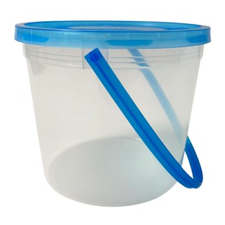 เอโร่ 1300 พร้อมฝาคละสี ถังพลาสติกใสกลม มล.x 20ชุดaro RoundPlastic Bucketwith ColorLid 1300 ml