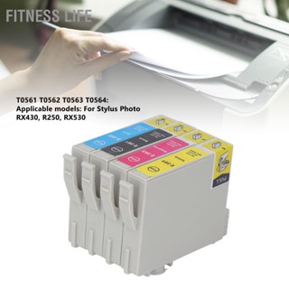 Fitness Life 4PCS ตลับหมึก Colorfast Smooth Output ความจุขนาดใหญ่ BK C M Y Combo Pack สำหรับเครื่องพิมพ์