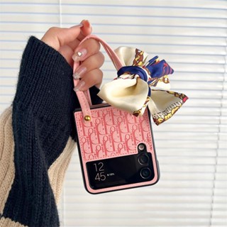 เคสโทรศัพท์มือถือ แบบฝาพับ ลายแบรนด์แฟชั่น สไตล์ยุโรป และอเมริกา สําหรับ Samsung Galaxy Z Flip 3 Z Flip 5G Z Plip 3 Z Flip 4