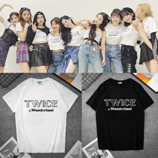 สองครั้งเสื้อยืดใน Wonderland คุณภาพสูงแฟน Kpop TeesS-5XL