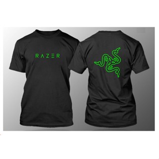 T-shirt RAZER Thunder Snake Logo Round Neck Short Sleeve_01