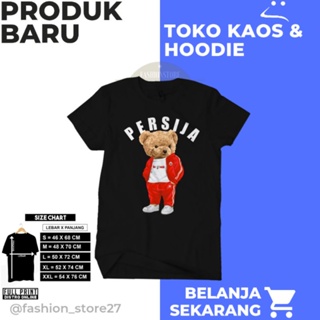 HITAM T-shirt Teddy Bear persija style Indonesian Supporters Shirt - Black M_02