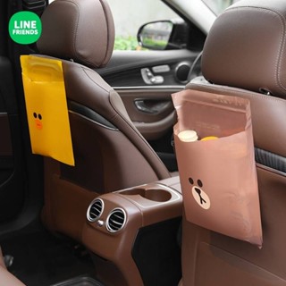 Line Friends Car Trash Bag Adhesive Foldable Trash Can Hanging Car Disposable Buggy Bag p5dS