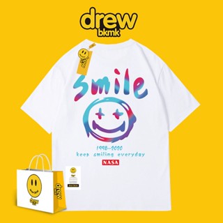 A2/drew Short-Sleeved T-Shirt/Smiley Couple Wear/Summer Loose Street Wear ins_01