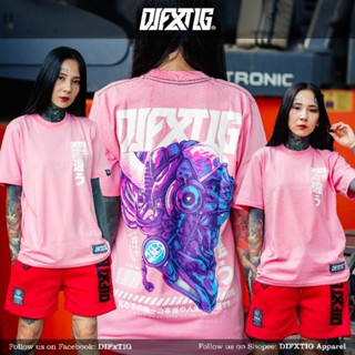 DIFXTIG® CLOTHING - "CYBER SKULL 2.0" - color pink lemon | Unisex | Men | Women (NOT OVERSIZED)_02