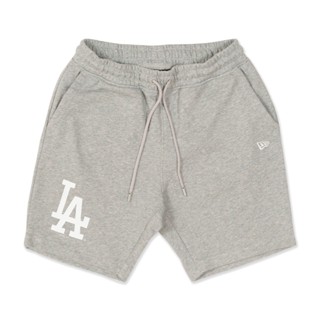 NEW ERA กางเกงรุ่น MLB ESSENTIAL LOS ANGELES DODGERS HEATHER GRAY KNIT SHORTS