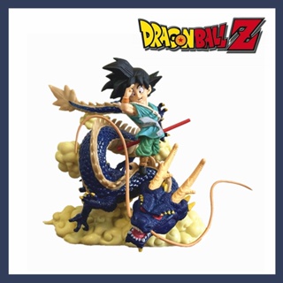 โมเดลฟิกเกอร์ PVC อนิเมะญี่ปุ่น Dragon Ball Z Son Goku Dragon Scene ขนาด 13 ซม. ของขวัญคริสต์มาส ของเล่นสําหรับเด็ก