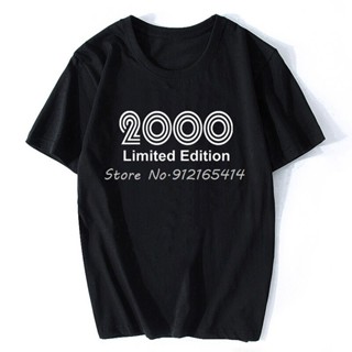 2023เสื้อยืดผ้าฝ้าย พร้อมส่ง เสื้อยืดคอกลม แขนสั้น ผ้าฝ้าย 100% พิมพ์ลาย Lelaki Lengan Pendek 2000 หลากสี แฟชั่นฤดูร้อน