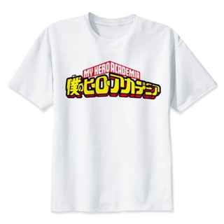 My Hero Academia Letter Print Hot Japan Funny Anime Meme Shirt Cartoon Mens T Shirts Fashion  White  Tshirt Homme_12