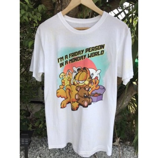 2023เสื้อยืดผ้าฝ้ายแมว Garfield (กาฟิวส์)L XL  XXL 3XL