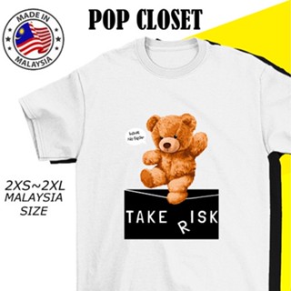 TEDDY BEAR TSHIRT CARTOON T SHIRT SHORT SLEEVES CUTE T-SHIRT WOMAN MAN 100% COTTON FASHION KOREAN TOP READY STOCK_02