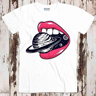 Design Casual High Quality Saturn Lips Biting The Universe Jupiter Art Super Cool Best Gift Top Tee T Shirt 8835_12