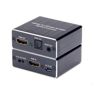 Hdmi audio extractor HDMI to HDMI and Optical TOSLINK SPDIF + 3.5mm Stereo Audio Extractor Converter HDMI Audio