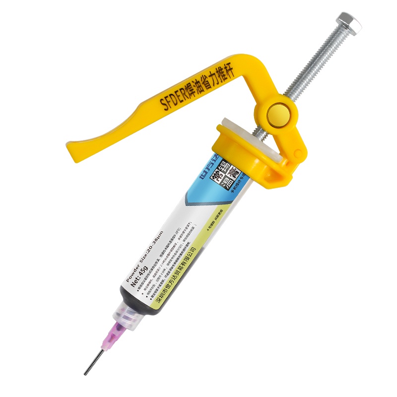 Sfder Tubemate เข็มฉีดยา Solder Paste Tube Push Rod ซ่อมโทรศัพท์ประหยัดแรงงานเชื่อม Flux Dispenser เครื่องมือเสริม