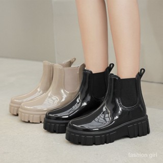 🔥Rain Boots🔥รองเท้าบูทกันฝนแฟชั่นกันฝนสไตล์เกาหลีใหม่กันลื่นทนต่อการสึกหรอ SD4970