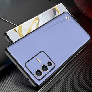 เคสโทรศัพท์มือถือหนัง TPU นิ่ม ไฮบริด หรูหรา สไตล์ธุรกิจ สําหรับ Vivo V23 V23 Pro 5G