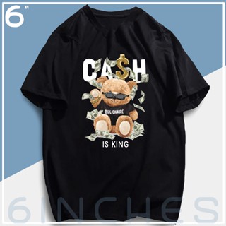 TEDDY BEAR BILLIONAIRE KASH IS KING TSHIRT COTTON UNISEX ASIA SIZE HD HIGH QUALITY_02