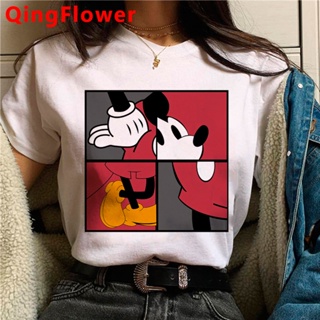 Disney Cartoon Mickey Mouse Minnie Mouse t shirt tshirt female casual 2021 couple  clothes aesthetic_03