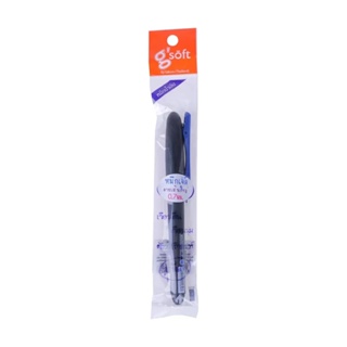 HOMEHAP GSOFT ปากกาเจล 0.7 มม. แบบปลอก หมึกสีน้ำเงิน Boldliner ปากกา