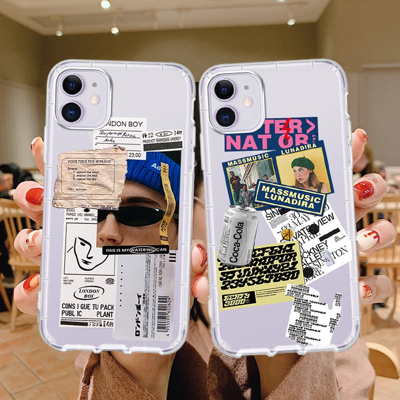 เคสใส แบบนิ่ม ลายการ์ตูน กันตก สําหรับ For IPhone 15 14 13 12 11 Pro Proamx 6 6S 6Plus 6SPlus 7 7Plus 8 8Plus X XS XR XSmax SE(2020)