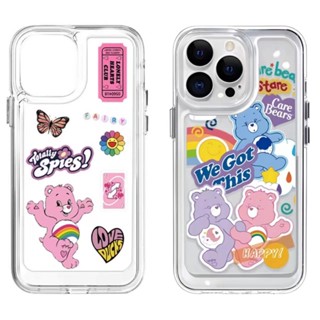 เคสโทรศัพท์มือถือแบบนิ่ม ใส กันกระแทก ลายหมีน่ารัก สําหรับ IPhone 14 11 Pro Max 13 12 8 7 Plus XS X XR 6 6S SE 2020