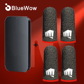 Bluewow ปลอกสวมนิ้วมือ ระบายอากาศ กันเหงื่อ สําหรับเล่นเกม อีสปอร์ต