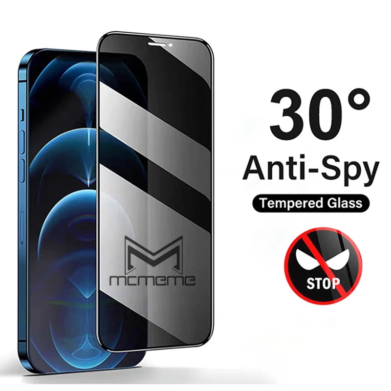 ฟิล์มกระจกนิรภัยกันรอยหน้าจอ ป้องกันการแอบมอง สําหรับ IPhone 16 15 14 13 12 11 Pro X XR XS Max 6 6s 7 8 Plus SE 2020
