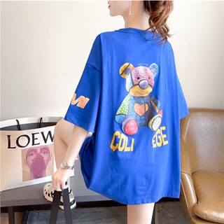 Womens Wide form T-Shirt Hidden Luxury Charm teddy bear Pants, Standard Color_02