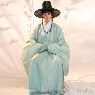 Hanfu Men s Antique Prince s Taoist Robe ของแท้ครบชุดเสื้อผ้าเครื่องแต่งกายยาว