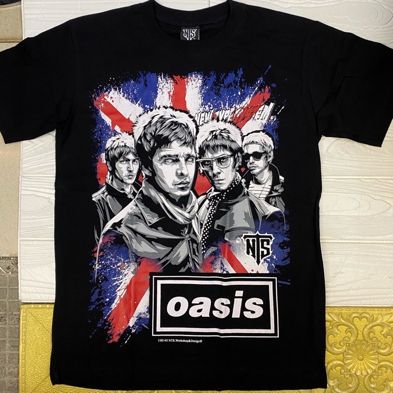 Oasis Black Rock Band Shirt