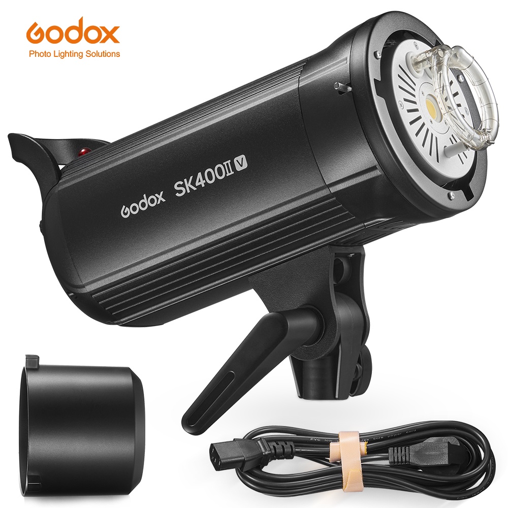 Godox SK400IIV sk400II-V 400Ws แฟลชสตูดิโอ ขนาดกะทัดรัด สําหรับถ่ายภาพสตูดิโอ สตรีม pk Godox 150Wii 