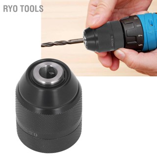  Ryo Tools หัวจับดอกสว่านแบบขันแน่นเอง 3/8-24UNF หัวจับดอกสว่านแบบไม่มีกุญแจโลหะติด 0.8-10 มม. ช่วงการจับยึด