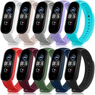 สายนาฬิกาข้อมือซิลิโคน TPU แบบเปลี่ยน สําหรับ Xiaomi Mi Band 7 6 5 Xiaomi Band 7 6 5