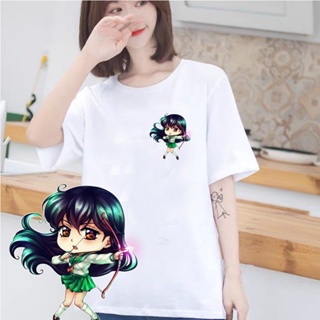 Inuyasha Summer t shirt Women T-shirt round collar t shirt XT49111_01