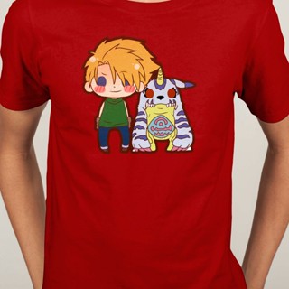 Short Sleeve T-shirt shirt Digimon Adventure Agumon Taichi Yagami Gabumon Yamato anime O-Neck Men Fashion cotton Ca_08