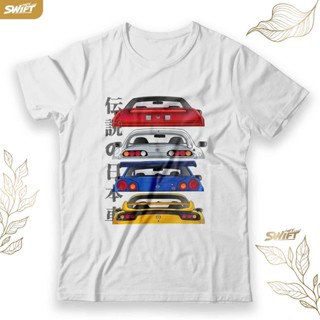 เสื้อยืด พิมพ์ลาย jdm legends NSX SUPRA GT-R GTR SKYLINE R34 RX7 RX-7 BAJU DISTRO