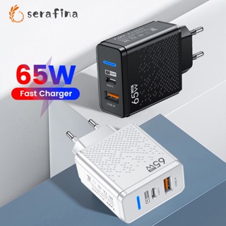 Rf อะแดปเตอร์ชาร์จ Usb 65w Pd Qc 3.0 Type C ชาร์จเร็ว สําหรับ Iphone Ipad Tablet